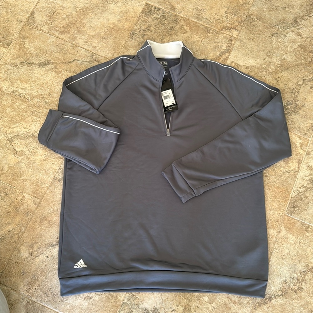 NWT adidas golf climalite 1/4 zip pullover